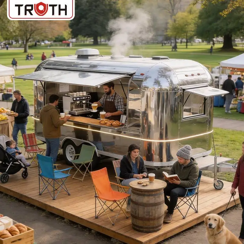 Хамбургска количка за храна с пълна кухня