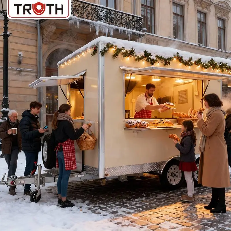 Мобилно кухненско ремарке за храна Hot Dog Square