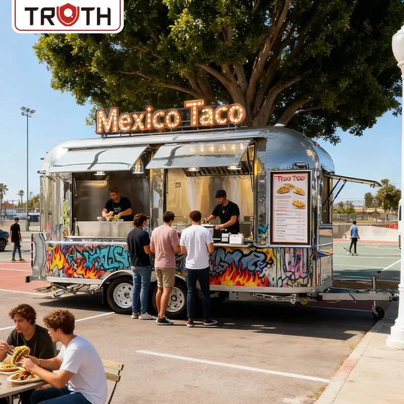 Концесия за камион с ремарке Taco Напълно оборудван